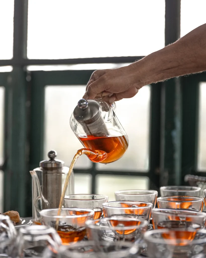 Tea tasting at Ceylon Tea Trails, near Hatton, Sri Lanka