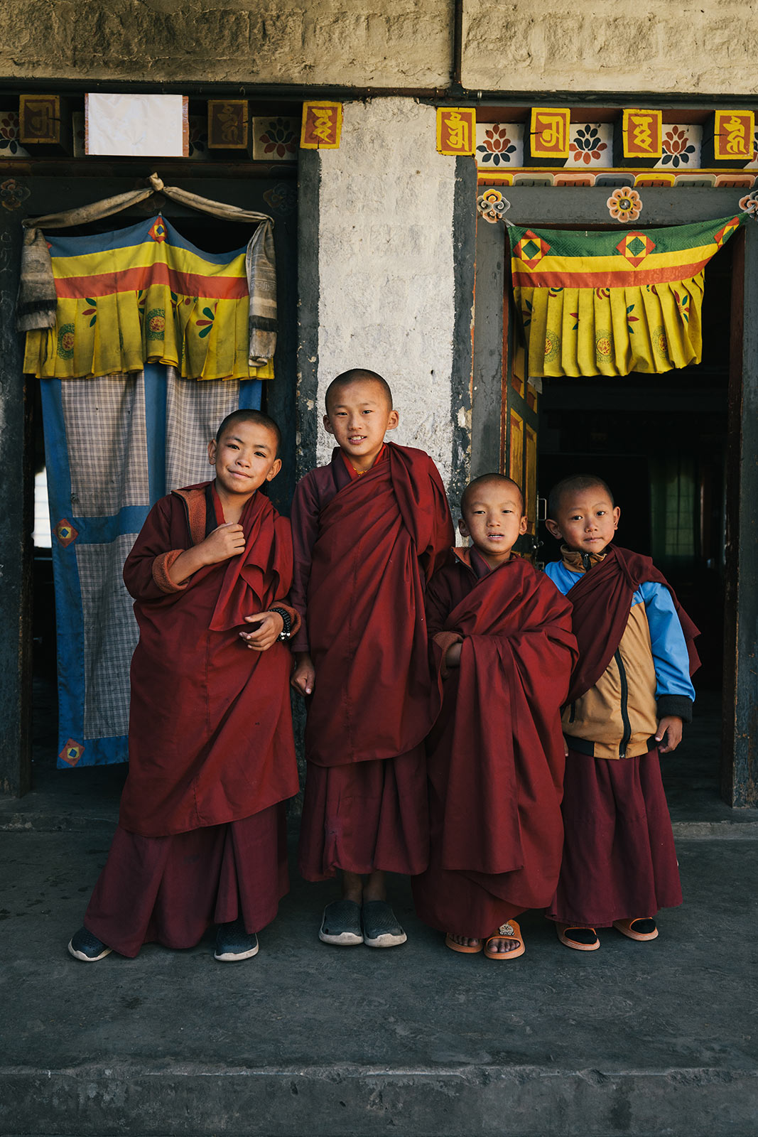 Four young monks | Panache World Luxury Travel