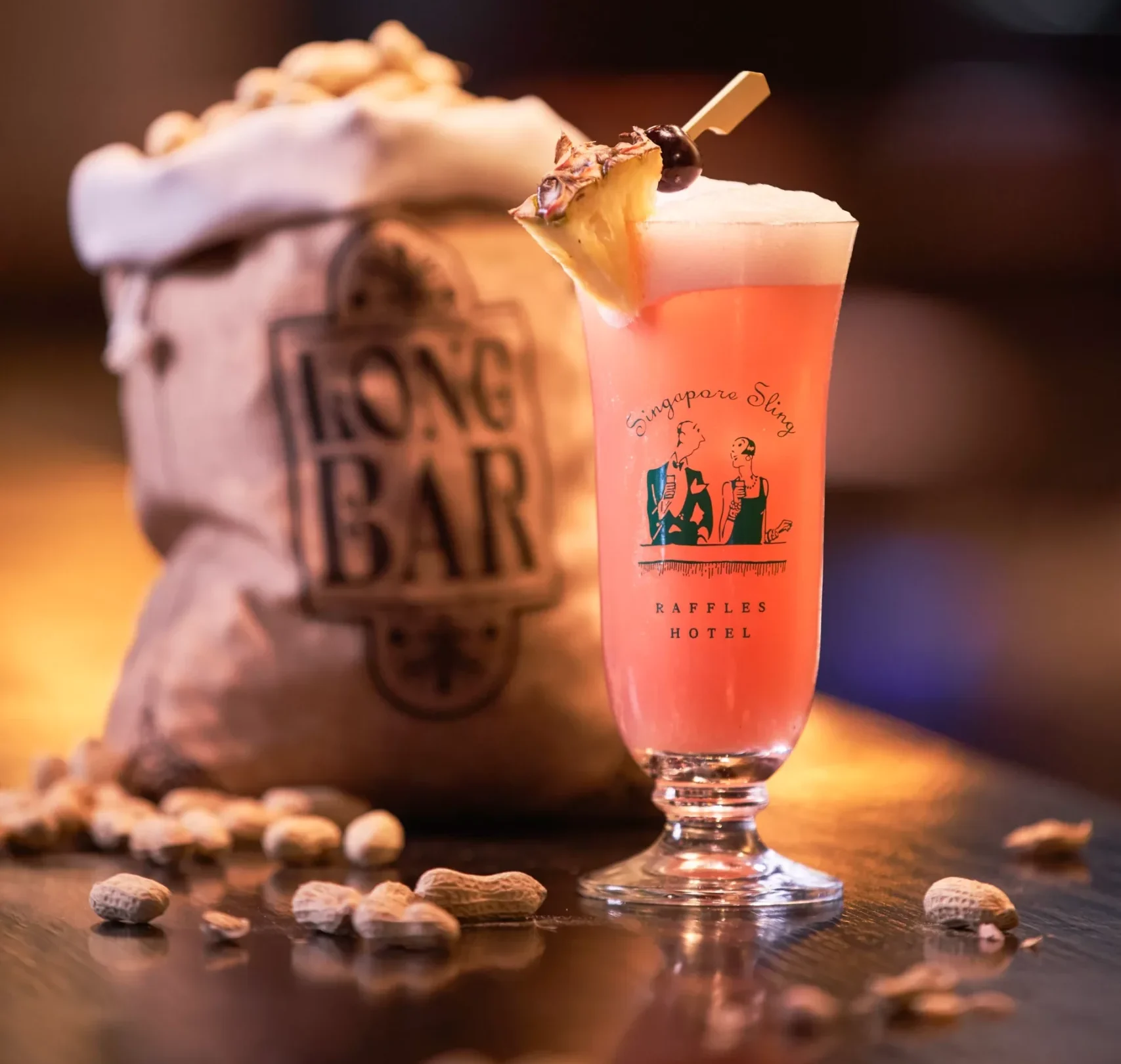 Raffles Singapore Unique glass