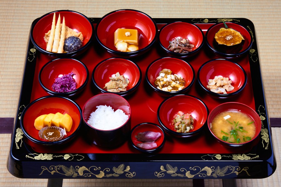 Shojin ryori, Buddhist-Japanese vegetarian cuisine.