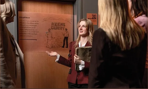 On the doors of the luxurious rooms, you’ll find the stories of people who shaped the city of Hobart. 