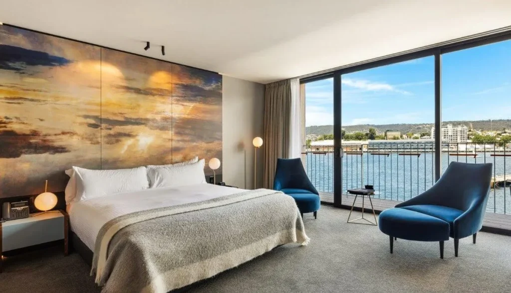 On the doors of the luxurious rooms, you’ll find the stories of people who shaped the city of Hobart. 