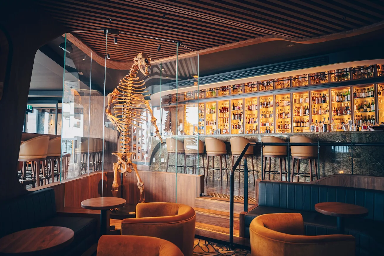 Evolve Spirits Bar is a watering hole themed after fossils